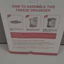 Breastmilk Freezer Organizer | Breastmilk Storage Container Storing System for Freezing Breastmilk | Use with Standard Milk Bags (White)