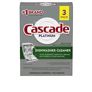 Cascade Platinum Dishwasher Cleaner, 3 count