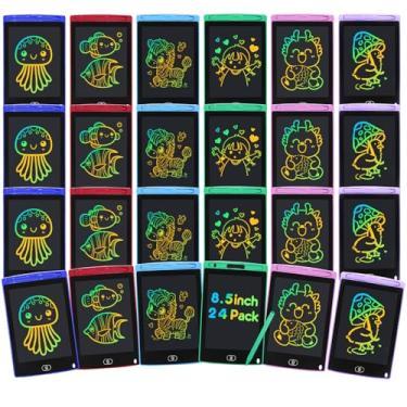 24 Pack LCD Writing Tablet for Kids 8.5 inch LCD Writing Board Erasable Colorful Doodle Board Drawing Tablet Educational Learning Toys Birthday Gifts for Kids Age 3 4 5 6 7 8 9(Rounded Corner)