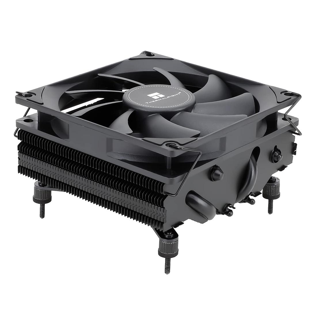 Thermalright AXP90 X47 Black Low Profile CPU Cooler, with 92mm TL-9015B Slim PWM Fan, ITX CPU Cooler, AGHP Technology, 47mm Height,for AMD AM4 AM5/Intel 1150/1151/1155/1851/1200/1700(AXP90 X47 Black)