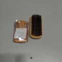 Beard Brush Kit, Comb and Brush Set for Men - Natural Boar Bristle Brush, Dual Action Wood Comb (Beige)