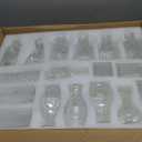 40Pcs Glass Bud Vase Set,Small Flower Vase for Tables Centerpieces Decor, Mini Vintage Clear Vase for Home,Wedding,Party Decorations