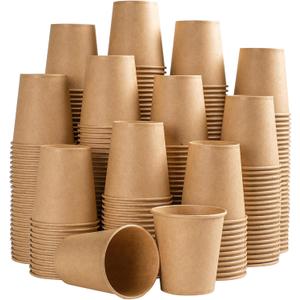 Lamosi 5 oz Paper Cups Disposable - 300 Count, Kraft Paper Cups for Bathroom Mouthwash, 5 ounce Espresso Coffee Cups for Home, Kitchen, Office