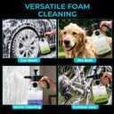 70oz Foam Sprayer, Hand Pump Foaming Sprayer with Adjustable Nozzle, Pressure Foam Spray Bottle for Car Washing, Auto Detailing, Home Cleaning, Pet Bathing and Garden Care