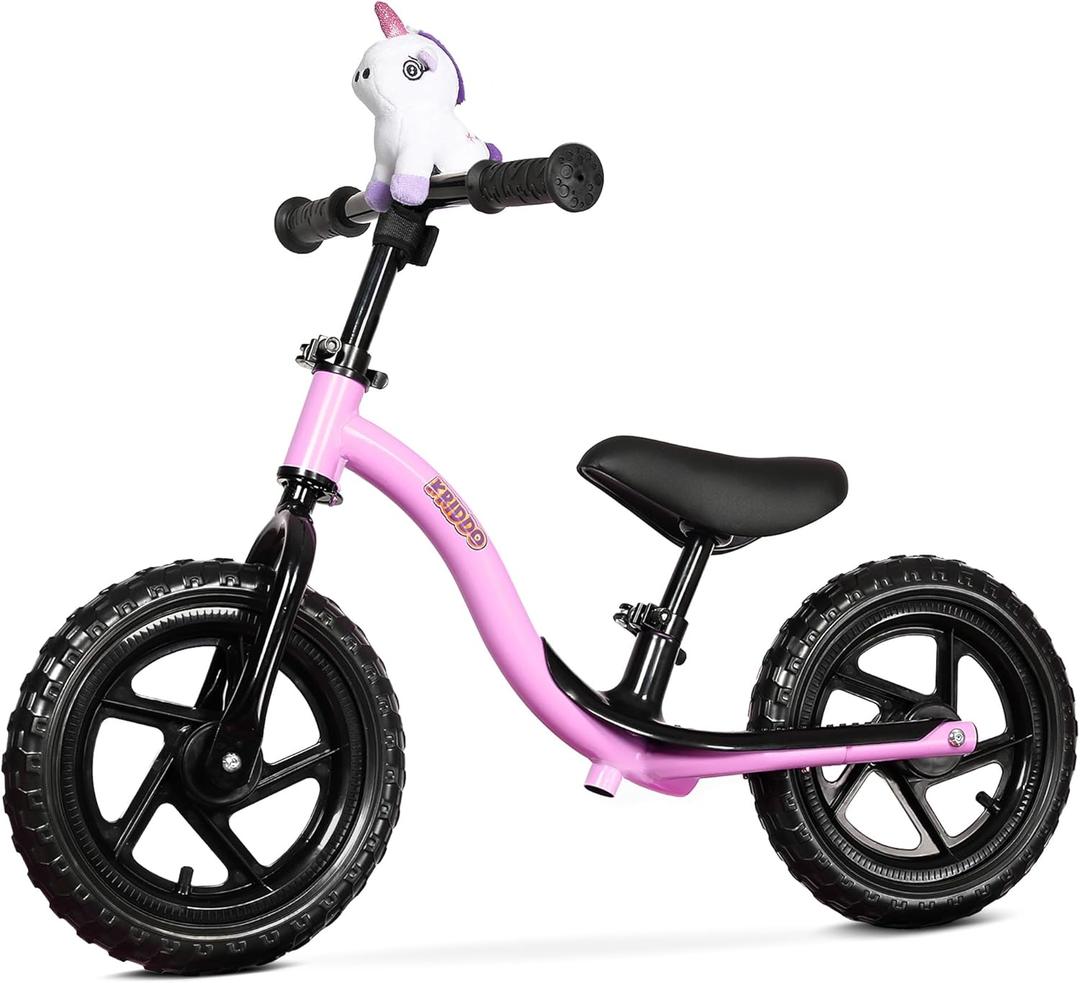 KRIDDO Toddler Balance Bike 2 Year Old, Age 24 Months to 5 Years Old, Early Learning Interactive Push Bicycle with Steady Balancing, Gift Bike for 2-5 Boys Girls, Purple