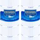 Cryspool 08055 Filter Compatible with C1200, CX1200RE, Clearwater II 125, PA120, C-8412, FC-1293, 817-0125N, 120 Sq. Ft Pool Filter Cartridge, 2 Pack