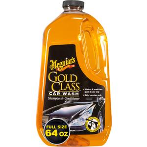 Meguiar's Gold Class Car Wash - Get Professional Results in a Foam Cannon or as a Bucket Wash - Get a Clean and Glossy Finish That's Safe for All Paint Types - 64 Oz Meguiar's Gold Class Car Wash - Get Professional Results in a Foam Cannon or as a Bucket Wash - Get a Clean and Glossy Finish That's Safe for All Paint Types - 64 Oz