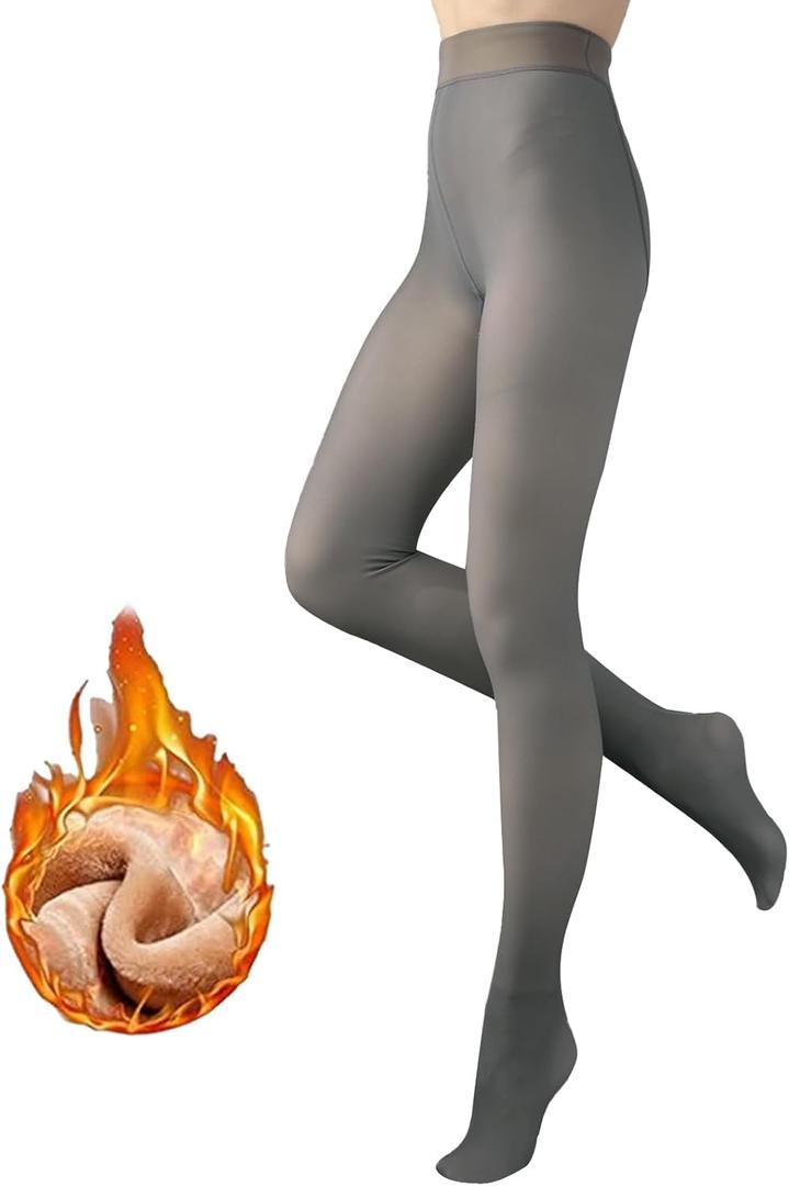 200D Thermal Opaque Winter Tights, Skin-Permeable, Slim Fit (Gray, M) 200D Thermal Opaque Winter Tights, Skin-Permeable, Slim Fit (Gray, M)