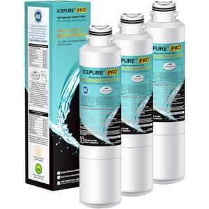 ICEPURE PRO DA29-00020B NSF401&473&53 Samsung Refrigerator Water Filter, Replacement for DA29-00020B-1, DA29-00020A/B, HAF-CIN/EXP, RF25HMEDBSR, RF28HMEDBSR, RS25J500DSR, More Models, 3PACK