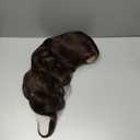 NAYOO Long Brown Wavy Wig for Women 26 Inch Middle Part Curly Wavy Wig Natural Looking Synthetic Heat Resistant Fiber for Daily Party (Brown with Highlights)