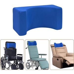 Wheelchair Headrest Head Neck Support Chair Attachment Positioner Lightweight Backrest Pillow Accessories for Adults Single Sofa Recliner High Back Reclining Geri Cushion Wheelchairs (Blue)
