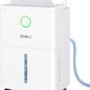 KNKA 19 Pint Quiet Dehumidifier with Drain Hose, 1300 Sq.ft Dehumidifiers for Home, Smart Humidity Control & Display, 24H Timer, Washable Filter, Idea for Bathroom Basement Bedroom RV Large Room