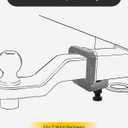 Wyckoff 2" Anti-Rattle Hitch Clamp with 2 Silencer Pads, Heavy Duty Steel Tightener & Hitch Stabilizer, Quieter Towing, Powder Coated for Corrosion Resistance