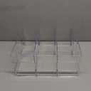 Widened 4.17 Inch Clear Acrylic Kids Shoe Rack for Closet Organizers and Storage 2 Pack, 3 Sections Small Toddler Baby Shoe Storage Organizer Shelf, Desk File Sorter Book Purse Organizer