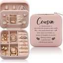 Cousin Gifts for Women Jewelry Box, Cousin Birthday Gifts For Cousins Female, Best Cousins Graduation Wedding Gift for Women Jewelry Case