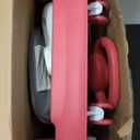 Baby Walker with Wheels 5 in 1 Foldable Activity Center with Mute Wheels Adjustable Heights Anti-Fall Push Walkers for Boys Girls Safe Infant Toddler Walker with Footrest for 6-24 Months (Red)