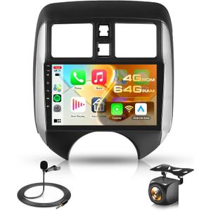4G+64G Android Stereo for Nissan Versa Note 2014-2018 Radio Upgrade 9 Inch Touch Screen Head Unit, Driauto Car Stereo with Wireless Carplay Android Auto GPS WiFi DSP Bluetooth FM RDS Backup Camera