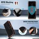 Shieldtop for Galaxy Z Fold 8 Ultra Wallet Case with Card Holder,Coffee
