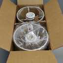 Sucolite Small 11.8'' Table Lamps Set of 2, Bedside Nightstand Lamps for Bedroom Kid’s Room, Cute Desk Lamps with Studded Texture Base for Reading Nursery Living Room Office, White & Beige