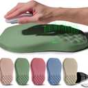 Ergonomic Raised Mouse Pad Wrist Support with Bilateral Slope Memory Foam Mousepad for Wrist Rest and Carpal Tunnel Pain Relief 11.8x7.9 Green