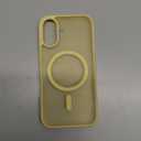 SUPFINE Magnetic for iPhone 16 Case (Compatible with MagSafe) (Military Grade Drop Protection) Slim Translucent Matte Shockproof with Anti-Fingerprint Phone Case,Buttercream Yellow