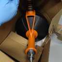 Drain Auger, Clog Remover with Drill Adapter, 25 Feet Flexible Plumbing Snake Use Manually or Powered for Kitchen, Bathroom and Shower Sink, Comes with Gloves (orange)