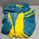 Spooktacular Creations Halloween Axolotl Costume, Kids Axolotl Costume, Zip-Up Hooded Jumpsuit for Halloween Cosplay Party (8-10 Years, Blue)