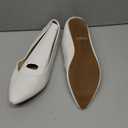 Herstyle Pointed Toe Flats for Women  Slip-On Dressy Ballet Flats with Memory Foam | Lightweight Comfortable Business Casual Shoes for Work, Travel & Daily Wear (11, White)