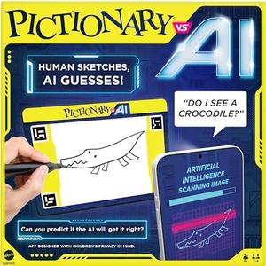 Amazon.com: Mattel Games Pictionary vs. AI Family Game for Kids, Adults & Families Using Artificial Intelligence for 2 to 4 Players : Toys & Games