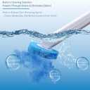 Toilet Brush with 120 Refills, White Toilet Cleaning Brush, Toilet Bowl Brush, Toilet Brush Refill for Efficient and Deep Scrub Toilet