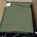 Canvas Elevated Dog Bed, Durable Chew Proof Outdoor Raised Pet Cot for Extra Large Dogs, Waterproof, Breathable, Portable, Washable, Easy Assembly, Sturdy Frame for Camping & Travel, Green