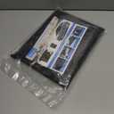 Windshield Cover for Ice and Snow,New Upgraded Heavy Duty Windshield Snow Cover,Extra Large Size (75"x45"),Windproof Winter Frost and Deicing Awning Suitable Fzor Cars, Trucks, SUVs (Black grey)