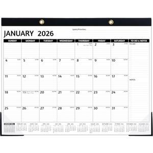 2026-2027 Desk Calendar  Run Now to Jun 2027, 18 Monthly Desk Calendar 2026-2027 Large, 22'' x 17'', 2026 Desk/Wall Calendar with Desk Pad, To-do Lists, Ruled Blocks, Corner Protectors, Lay Flat