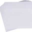 60 Pack White Square Envelopes, 5.5 x 5.5 Inches Kraft Paper Envelopes for Mailing Invitations, Weddings, Baby Showers, Birthdays, Small Business, Greeting Cards