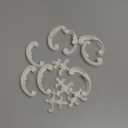 Pangda 4 Pcs Corner Wall Molding French Style Wainscoting Panels Flora Moulding Corner Panel Moulding Corners Wall Molding Kit for Frames Decor, Not Include Glue (Fleur De Lis Style)