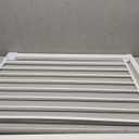 Cumbor 29.7-46" Baby Gate for Stairs, Toddler Safety Essentials for The House, Auto Close Dog Gate for Doorways, Mom's Choice Awards Winner-Easy Install Pressure Mounted Pet Gates for Dogs, White