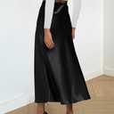 BTFBM Long Skirts for Women 2026 Summer Outfits, Black, S
