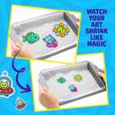 Dan&Darci Shrink Art Craft Kit for Girls and Boys Ages 6-12 - Shrink Magic Charm Making Kit with 30 Pre-Cut Shrink Plastic Templates - Kids Craft Birthday Gift for 7 8 9 10 Year Olds