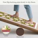 GENIMO Anti Fatigue Kitchen Mats for Floor 2PCS, Standing Rugs, Dark Green
17.3"x59"&17.3"x30", Vintage Tile Cushioned Set, Waterproof, Non slip, Easy-clean for Home, Laundry,Sink, Office, Farmhouse