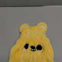 Microfiber Hair Towel Wrap for Kids, Yellow Bear Dry Hair Cap Suck Water, Absorbent Quick Girls Boys Hair Drying Towel, Lightweight Bouncy Hat Headscarf
