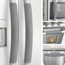 Refrigerator Door Handle Covers, 5 PCS, Performance Appliance Handle Covers, Non-Slip Fridge Door Handle Covers, Keep Your Kitchen Clean, Microwave Oven Dishwasher door Handle Protectors(Dark Gray)