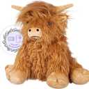 Heatable & Coolable Highland Cow Stuffed Animals Plushie, Microwavable Heating Pad for Soothing & Relaxation, Lavender Scented Cattle Plush Toys for Stress Relief, Stuffed Cow Gifts