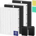 5510 5520 HEPA Air Purifier Filter Q Replacement for Winix 5510 5520 Plasmawave Air Purifier H13 True HEPA Carbon Filter,# 1712-0123-00,2 Set