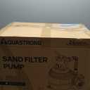 AQUASTRONG 12in Sand Filter Pump for Above Ground Pool with Timer, Max 2500GPH for Pools Up to 9000GAL, 4-Way Valve, Enhanced Circulation, Effortless Installation, Crystal-Clear Pool