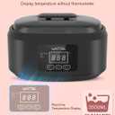 Paraffin Wax Machine for Hand and Feet -Paraffin Wax Warmer Moisturizing Kit Auto-time and Keep Warm Paraffin Hand Wax Machine for Arthritis (Black)