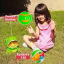 JOYIN Dinosaur Bubble Machine, Bubble Machine Gun Blower with Solutions for Kids, Summer Outdoor Indoor Toy, Dinosaur Party Favor, Kids Birthday Gift (Green)