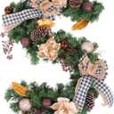 WBHome 9 Feet/108 Inch Christmas Garland Woodland Themed Holiday Decorations (Maillard)
