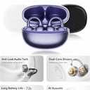 Open-Ring Clip-On Wireless Earbuds, Open-Ear Pressure-Free Comfort, Lightweight & Secure, Glasses/Earrings Friendly, for Commute & Workouts (Black)