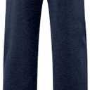 Lasjixion Men's Fleece Sweatpants Open Bottom Drawstring Hiking Jogger Workout Sweatpants for Men with Pockets (XXL)