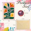 Miucat 32 Pack Floral Blank Cards with Envelopes, Flower Greeting Cards Set Boxed, 8 Designs Note Cards for Thank You, Graduation, Birthday, Wedding, All Occasions